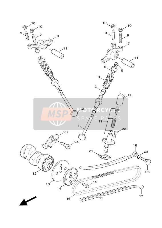 4DHE22130100, Dichtung, Spannergehause, Yamaha, 2